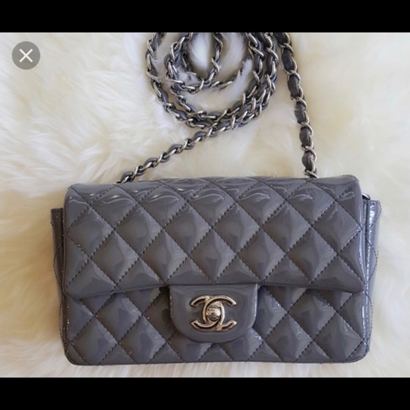 Authentic, Classic cut, gray, quilted, lambskin - Picture 3 of 4